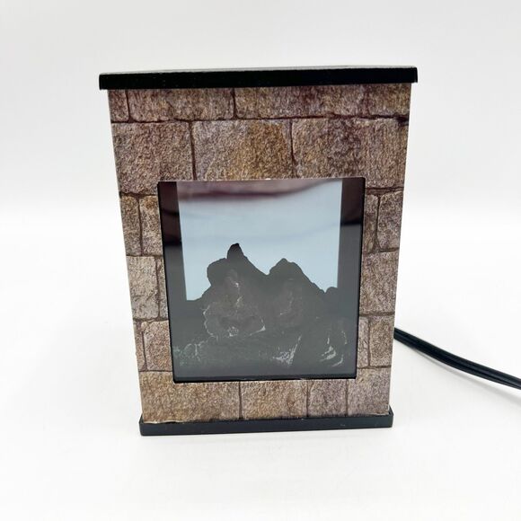 Candle Warmers Glowing Fireplace Fragrance Melt Warmer Electric WORKS *READ - Picture 2 of 13